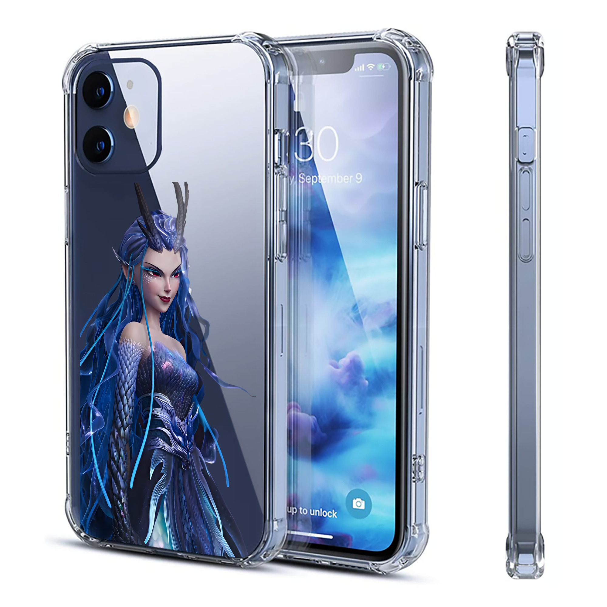 （画像用） Ne Zha 2 ナタ 魔童の大暴れ 【iPhone 12シリーズ対応】透明スマホケース（クリアソフトケース）